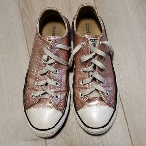Pink Sparkle Converse All Stars Girls Size 3